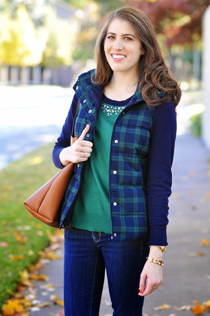 Old Navy Plaid Frost Free Vest