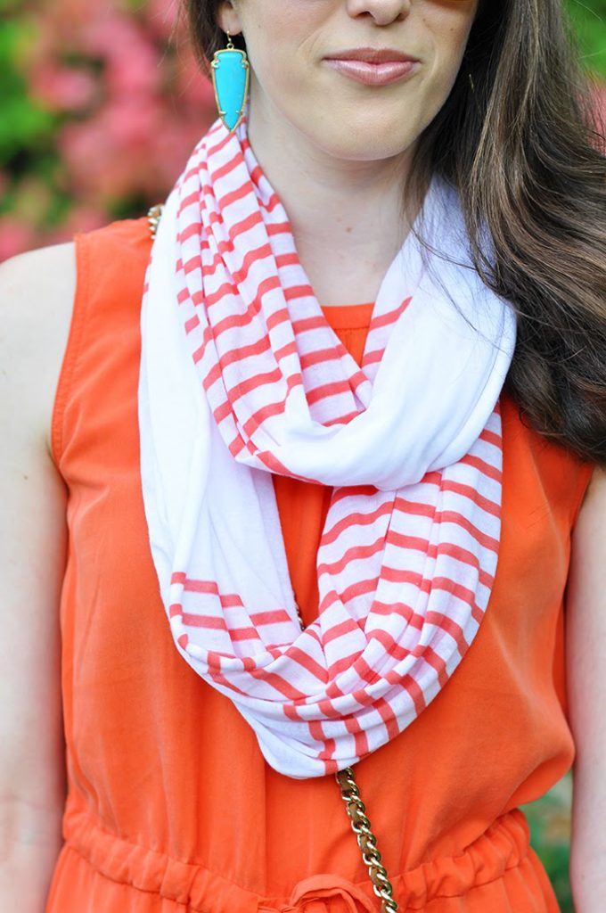 Gap stripe infinity scarf
