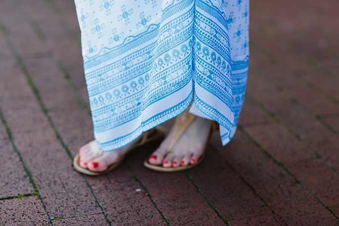 Old Navy patterned maxi dress