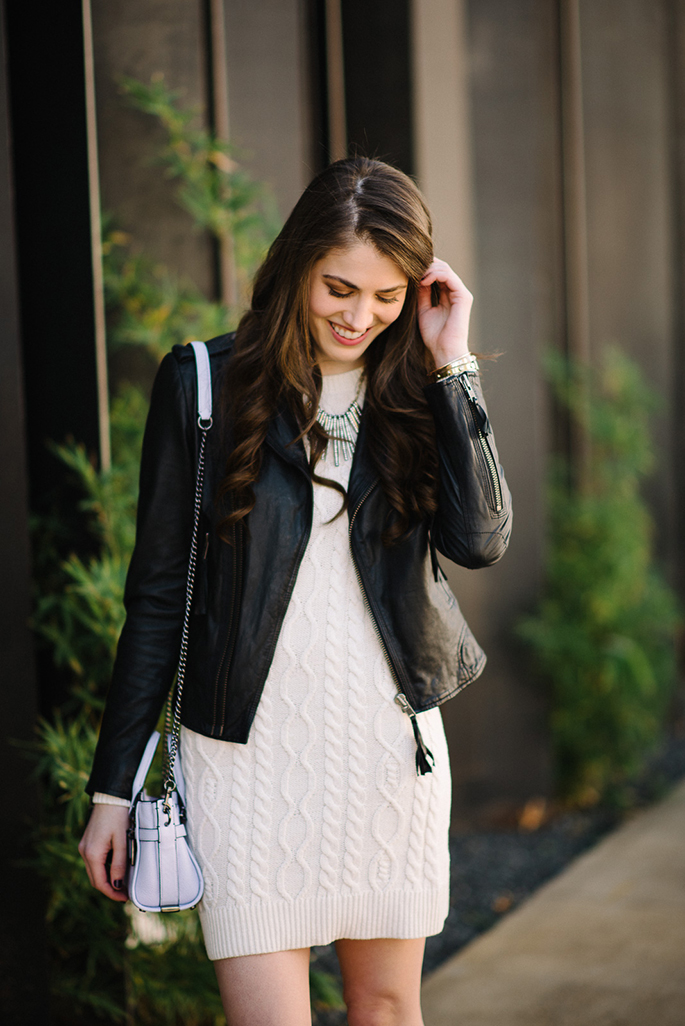 white-cable-knit-sweater-dress
