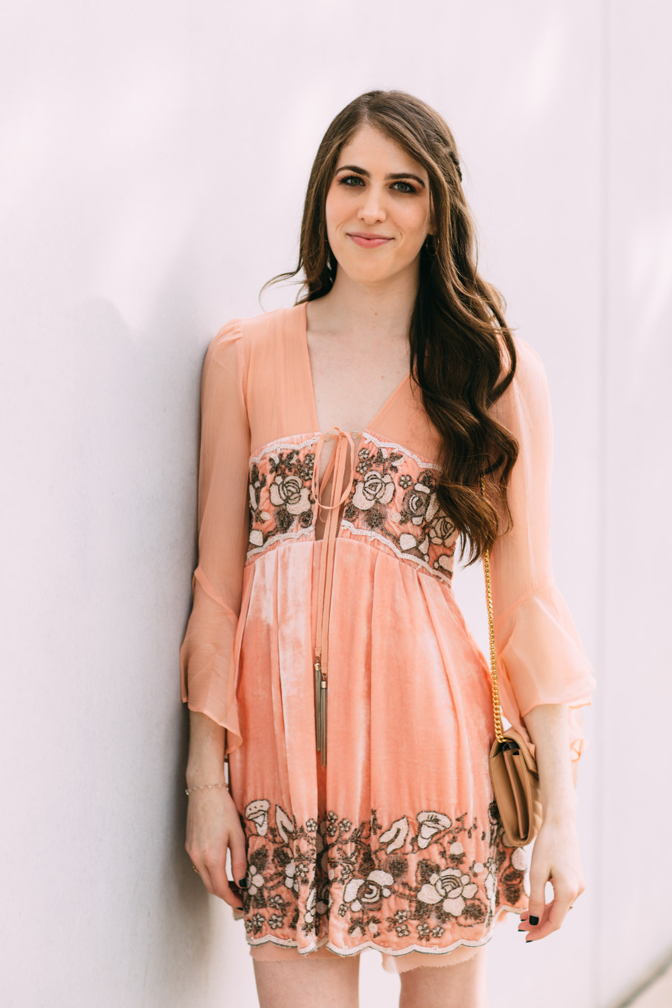 Free People Gemma's limited edition holiday dress rose